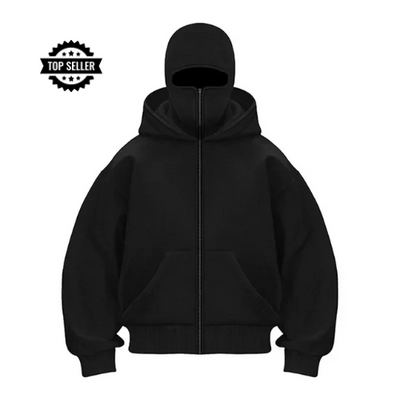 Aurevo Hoodie with Built In Face Cover - Unisex